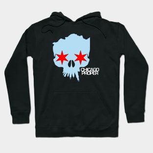 Chicago Proper Blue Skull Hoodie